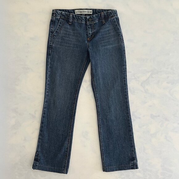 Gap Vintage Low-Rise Boot Cut Denim Blue Jeans - Picture 1 of 8